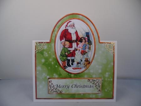 Santa with Children Over the Top by Denise Mynard