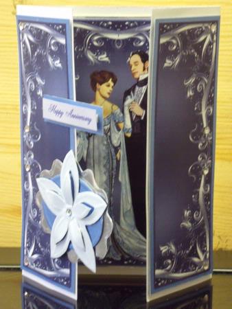 Festive Fashion Lady #1 Gatefold Aquamarine by Denise Watson