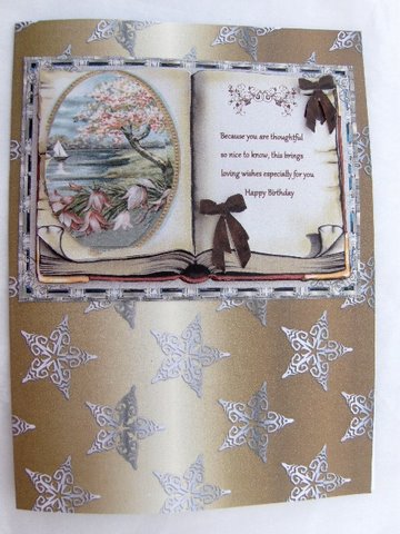 Christmas Flourish Stars in Silver and Gold Backgrounds by Dennis Sharp
