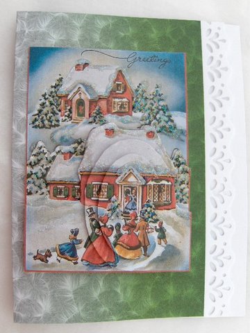 Shaded Backgrounds - Frosty Fingers - Christmas Green by Dennis Sharp