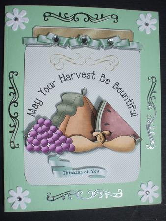 Bountiful Harvest Card Topper by Dennis Sharp