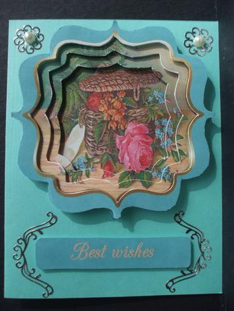 Wicker Basket and Ferns by Dennis Sharp