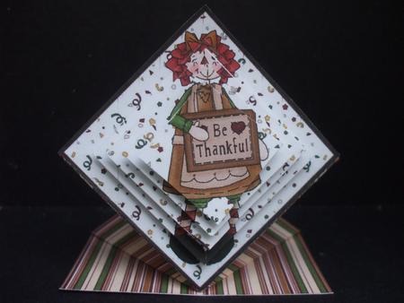 Thankful Annie Diamond Top with Pyramid Stacker by Dennis Sharp