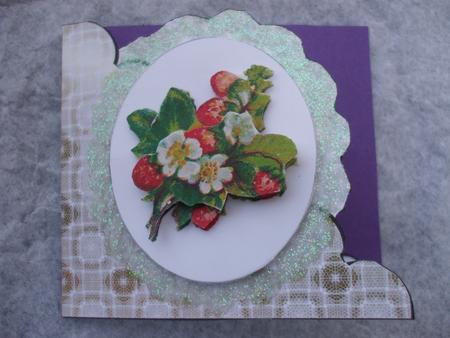 Floral Scalloped Shaped Card by Dennis Sharp