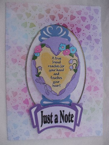 Pretty Hearts Card Front or Insert by Dennis Sharp