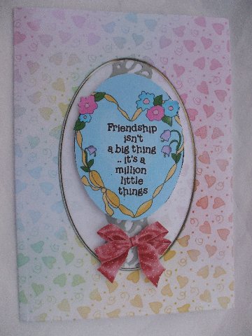 Pretty Hearts Card Front or Insert by Dennis Sharp