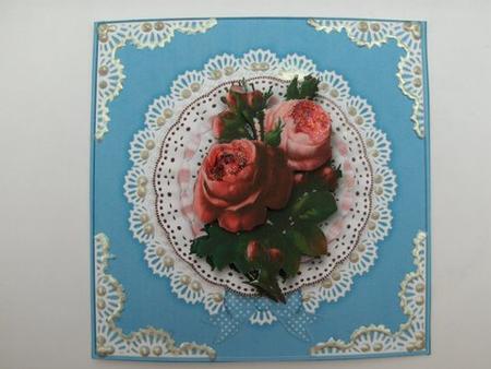 8 x 8 Pearls and Lace Card Front by Dennis Sharp