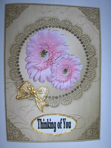 A5 Metallic Lace and Bow Card Fronts Kit by Dennis Sharp