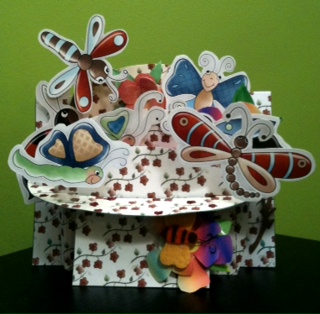 Flying Bugs Shelf Card by Derelyn Burns