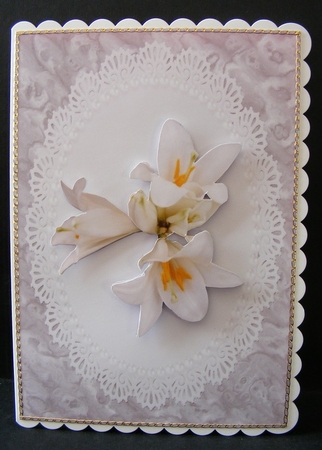 Floral Lily Quick Card by Diana Holmes