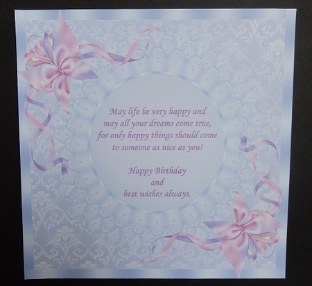 Ribbon Card Fronts by Diana Holmes
