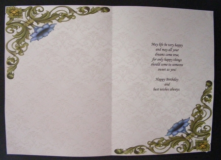 Silver Blue Flower Vine by Diana Holmes
