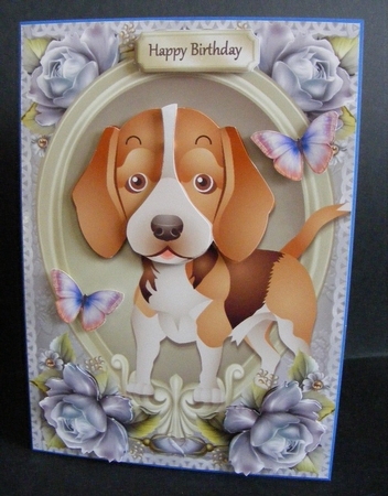 Cute Beagle Puppy by Diana Holmes