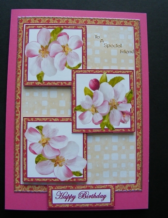 Three Squares - Cherry Blossom by Diana Holmes