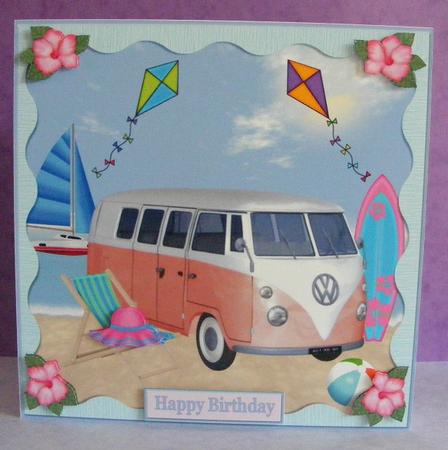 A Day at the Beach Decoupage Topper 3 by Diana Holmes