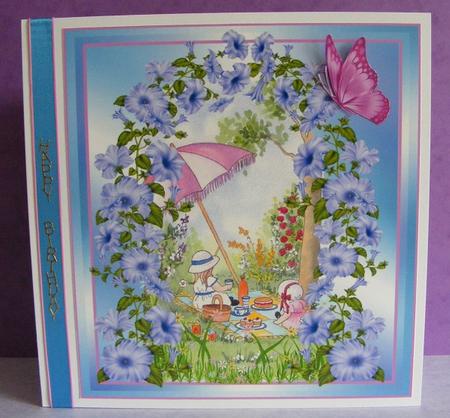 Having a Picnic with Archway and Butterflies by Diana Holmes