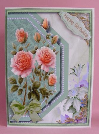 Lovely Green Envelope Card  by Diana Holmes