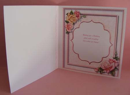 Incert Pink with Roses  by Diana Holmes