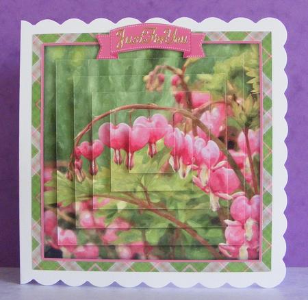 Bleeding Hearts Watercolour Pyramid Topper by Diana Holmes