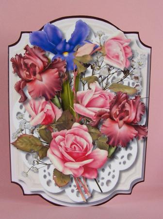 Print, Cut, and Fold, Roses and Irises by Diana Holmes