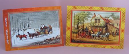 Vintage Coach & Horses Topper & Background Bumper Kit by Diana Holmes