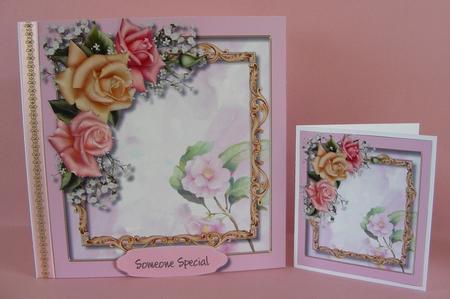 Beautiful Roses in a Ornate Frame  by Diana Holmes
