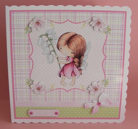 Snowdrop Daisy Fairy Card Topper & Decoupage by Diana Holmes