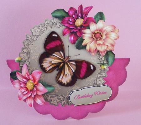 Delightful Dahlias - Wobble Card Mini-kit by Diana Holmes