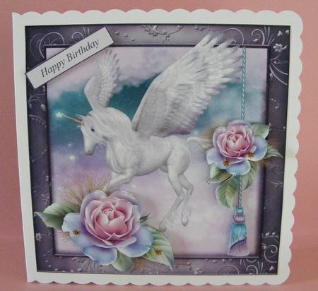 Fantasy Dreams Topper with Decoupage by Diana Holmes