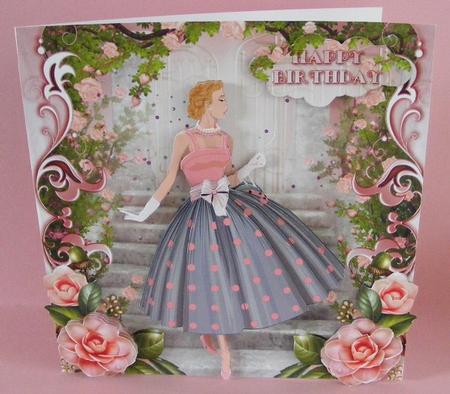 1950's Lady Polka Dots Peaches and Cream Mini Kit by Diana Holmes