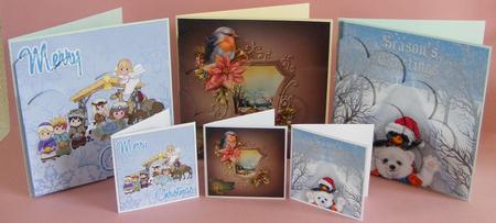 Bumper Kit Christmas Shell Edged Corner Stackers by Diana Holmes
