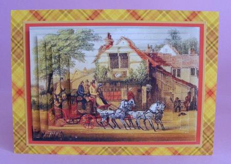 Plaid - Matching Pretty Rose Watercolour Pyramid Topper by Diana Holmes