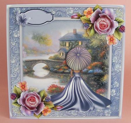 A Stroll by the Lake Card Front by Diana Holmes
