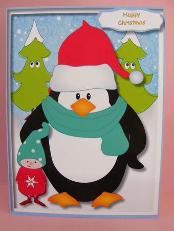 Topper and Verse Cute Penguin and Helper by Diana Holmes