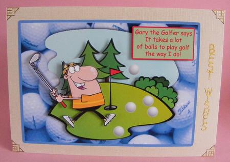 Gary the Golfer by Diana Holmes
