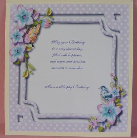Incert Lilac with Little Bird by Diana Holmes