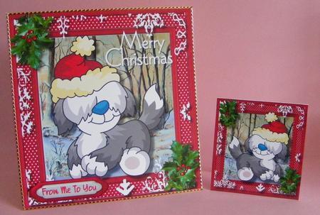 Little Sheepdog and His Christmas Morning Stroll by Diana Holmes