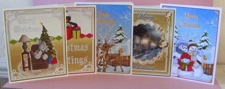 8 Assorted Christmas Topper Sheets. 16 Designs All Up by Diana Holmes