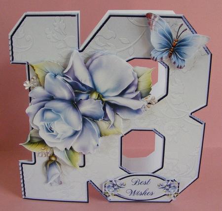 18th Birthday Card Mini Kit by Diana Holmes