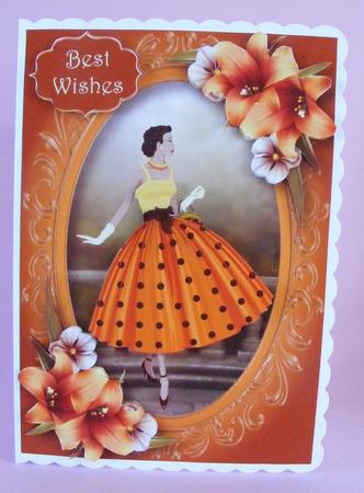 Fabulous Fifties with Orange Lilies by Diana Holmes