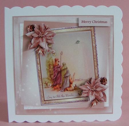 They Followed a Star 7x7 Card with Decoupage by Diana Holmes