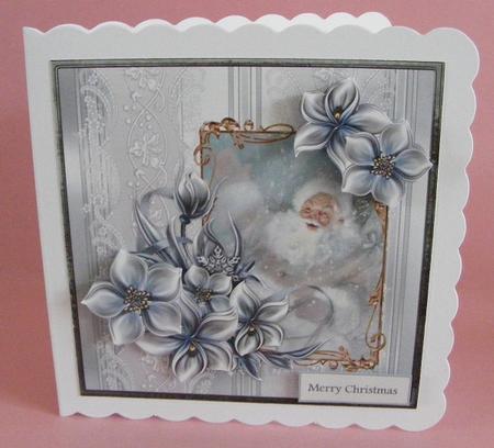 Vintage Santa Clause 7x7 Card by Diana Holmes