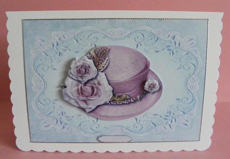 Lovely Hat Card Topper 4 by Diana Holmes