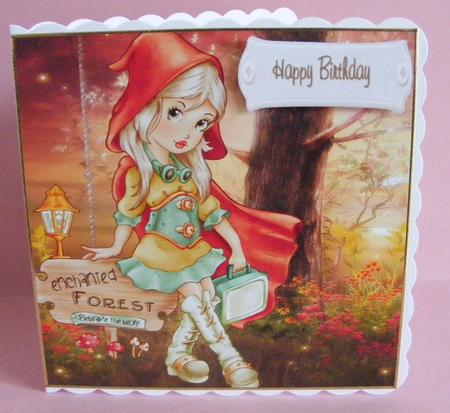 Red Riding Hood Card by Diana Holmes