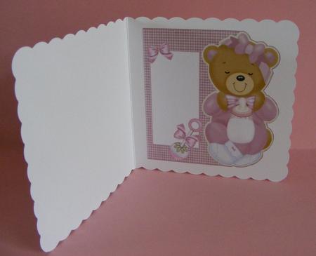 Baby Bear Girl Over Edge Insert by Diana Holmes