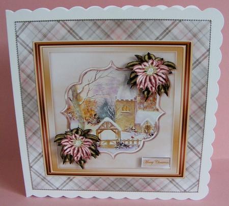 Romantic Snowscene Church Topper by Diana Holmes