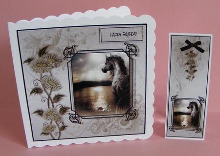 Horse Scene by Diana Holmes