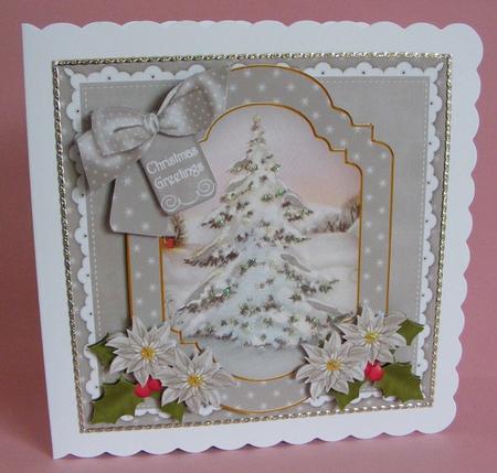 Snow Tree Christmas Greetings 6in Christmas Step by Step by Diana Holmes
