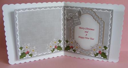 Snow Tree Happy Christmas to Fit 6in Folded Insert by Diana Holmes