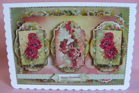 Vibrant Christmas Panel Card by Diana Holmes
